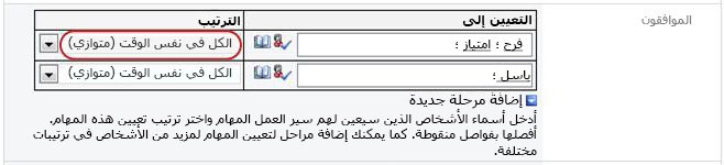 نموذج به إعداد لمرحلة موازية مميز