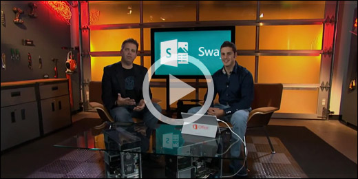 فيديو مقدمة Sway - انقر فوق الصورة للتشغيل.