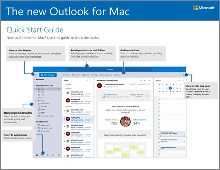 دليل البدء السريع لـ Outlook 2016 for Mac