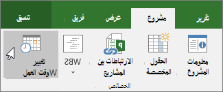 تغيير وقت العمل