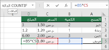 مرجع الخلية النسبية