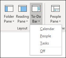 تعيين شريط To-Do