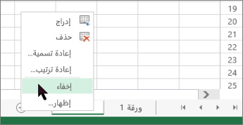 إظهار العديد من الأوراق في نفس الوقت