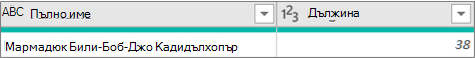 Добавяне на колона, за да получите дължината на дума