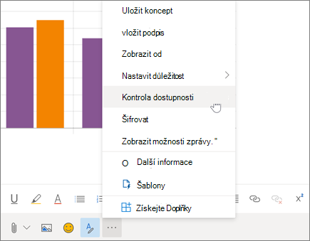 Použití kontroly přístupnosti v Outlooku na webu