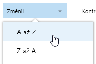 Řazení zobrazení knihovny dokumentů v Office 365