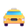 Emoji teams přijížděcí taxi