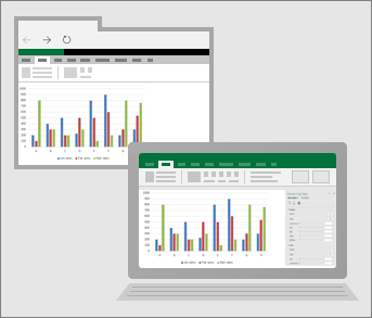 Excel pro web ve webovém prohlížeči a desktopová aplikace Excel