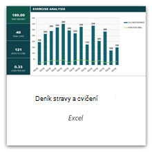 Výběrem tohoto odkazu získáte šablonu deníku stravování a cvičení.