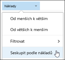 Skupina knihovny dokumentů podle zobrazení v Office 365