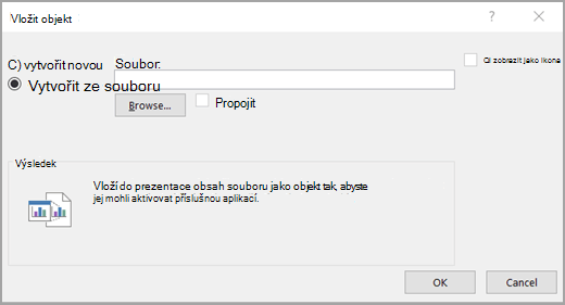 Klikněte na Vytvořit ze souboru.