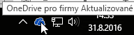 Ikona OneDrivu pro firmy na hlavním panelu