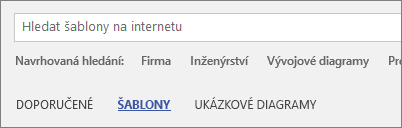 Příkaz ŠABLONY