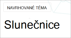 Obrázek tématu s nápisem "navrhované"