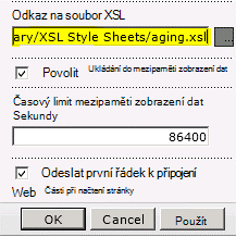 Odkaz na soubor XSL vložený do