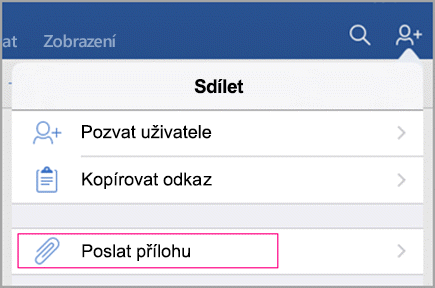 Odeslat přílohu