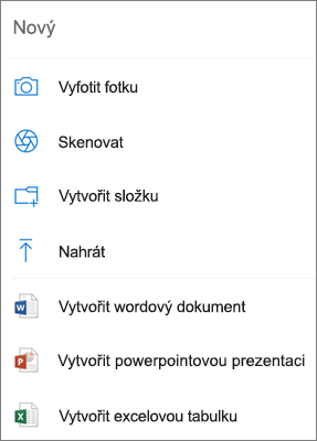 Nahrát na OneDrive