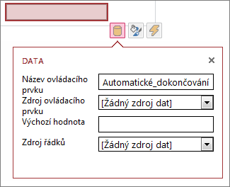 Property box for a new autocomplete box control