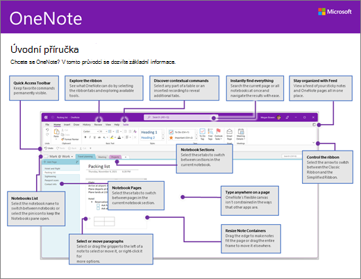 OneNote 2016 – úvodní příručka (Windows)