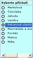 Příklad ovládacího prvku ActiveX Seznam