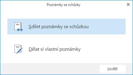 Sdílení poznámek