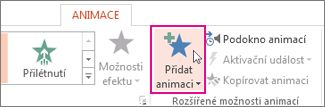 Přidání animace