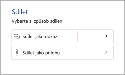 Sdílet jako odkaz