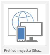 Tlačítko šablony webové aplikace pro Access