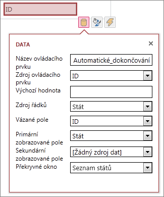 All available properties in property box