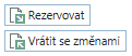 Tlačítka Vrátit se změnami a Rezervovat na pásu karet