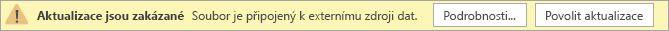 Aktualizace zprávy s upozorněním na zakázání ve Visiu pro web Ve verzi Public Preview