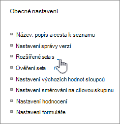 V okně nastavení klikněte na Upřesnit nastavení.