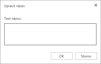 Pole Upravit název