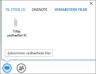 Skærmbillede af tilføjelse af en vedhæftet fil