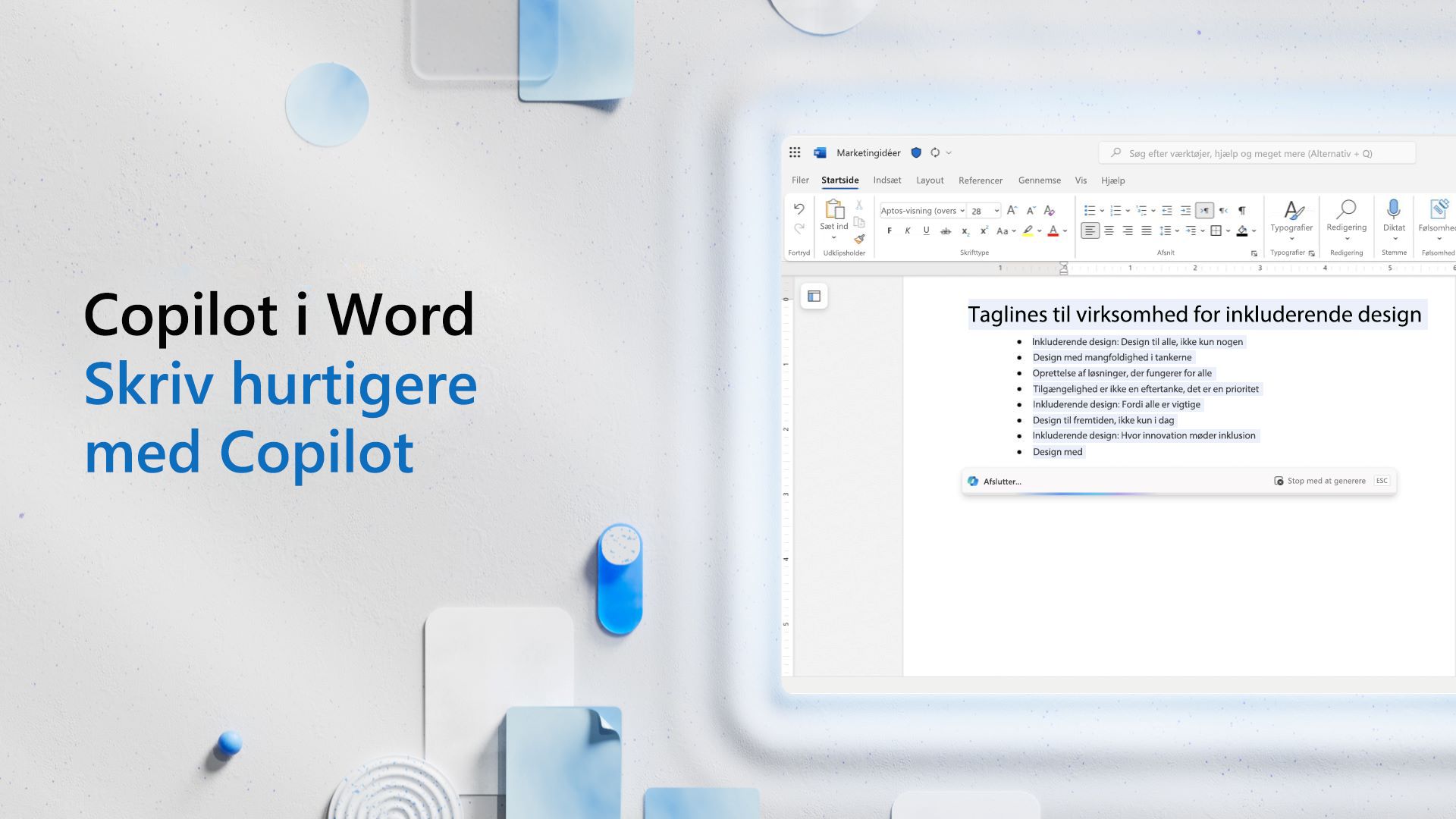 Video: Skriv hurtigere med Copilot