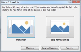 Sørge for eller maksimere tilpasning