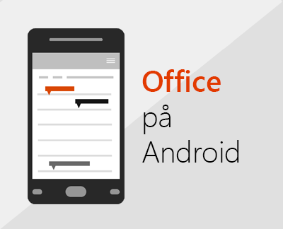 Klik for at konfigurere Office til Android