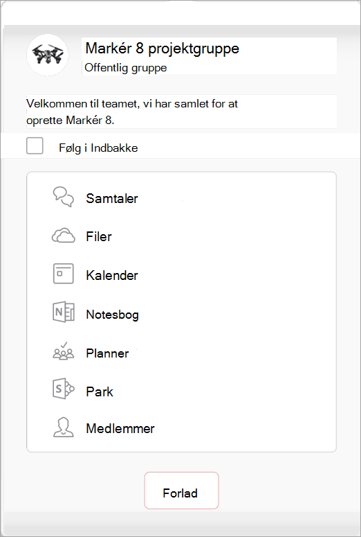 Viser tilføj medlemmer