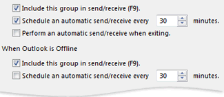 Indstillinger for RSS-opdatering