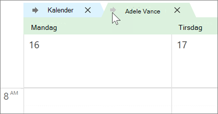 Kalendere overlejring i Outlook