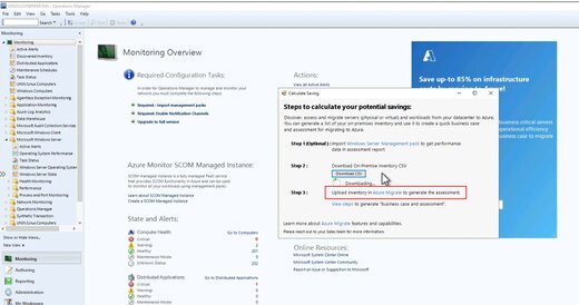 Oversigt over overvågning – Azure-skærmbillede