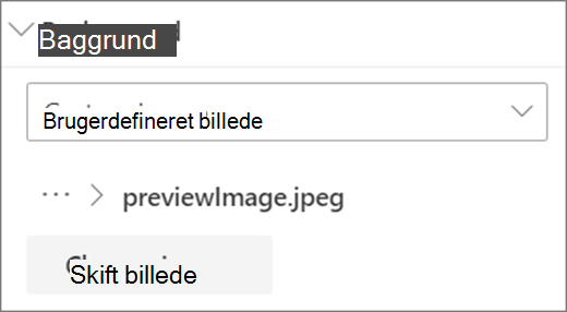 Upload af brugerdefineret billede