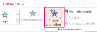 Tilføje animation