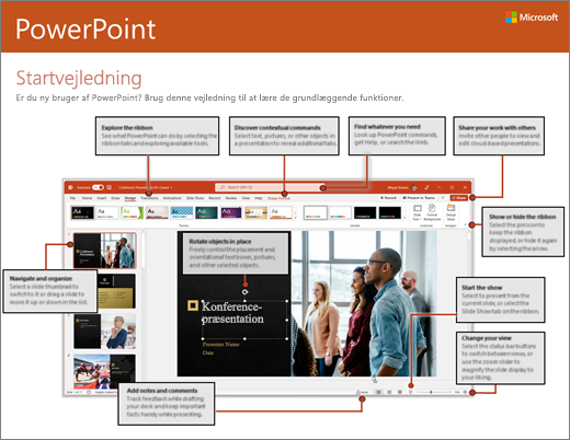 Startvejledning til PowerPoint 2016 (Windows)