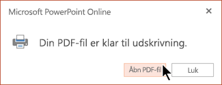 Din PDF-fil er klar