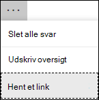 Hent en oversigtslinkindstilling i Microsoft Forms