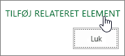 Tilføj relateret element