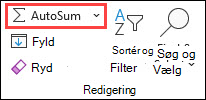 Autosum under fanen Hjem