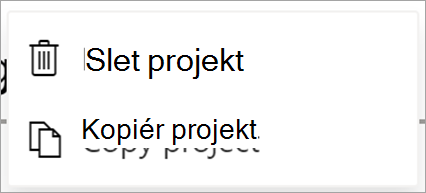 Viser projektetfiler