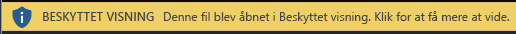 Beskyttet visning af dokumenter, som brugere har bestemt skal åbne i Beskyttet visning